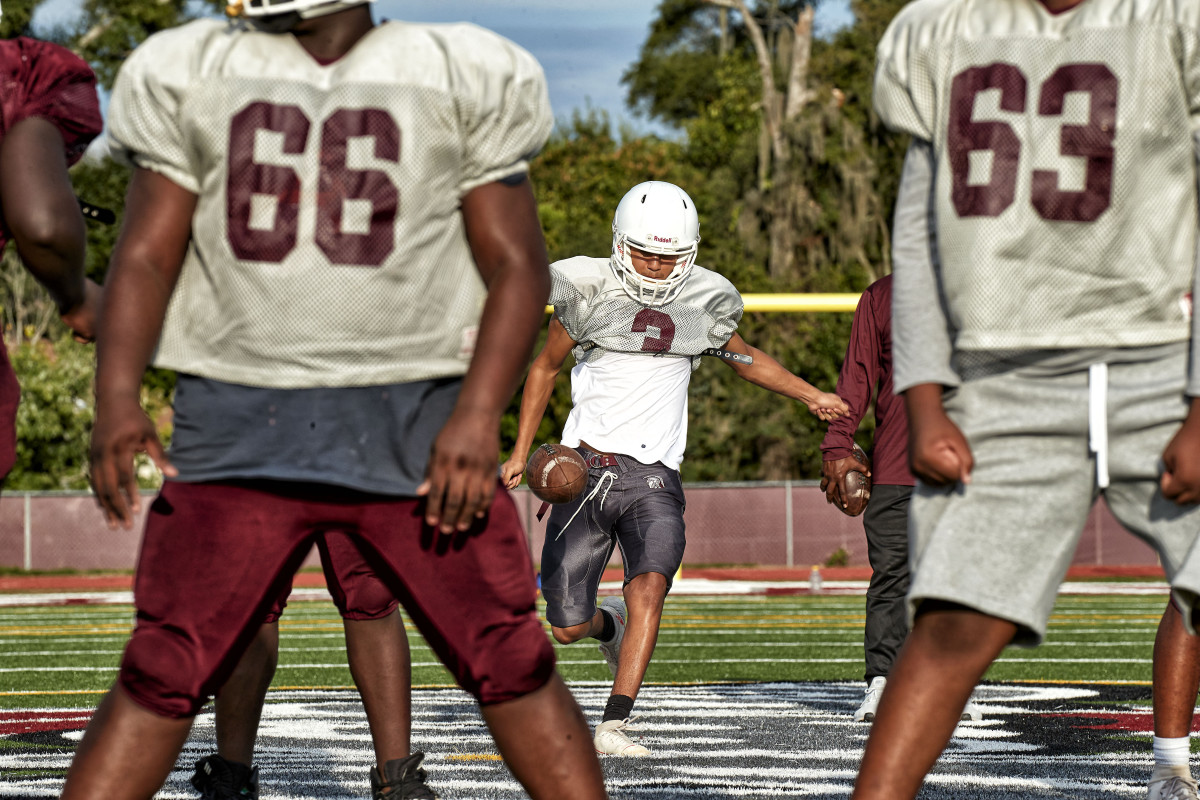 Every Trojan was affected, but Miguel (punting) caught COVID-19 himself.